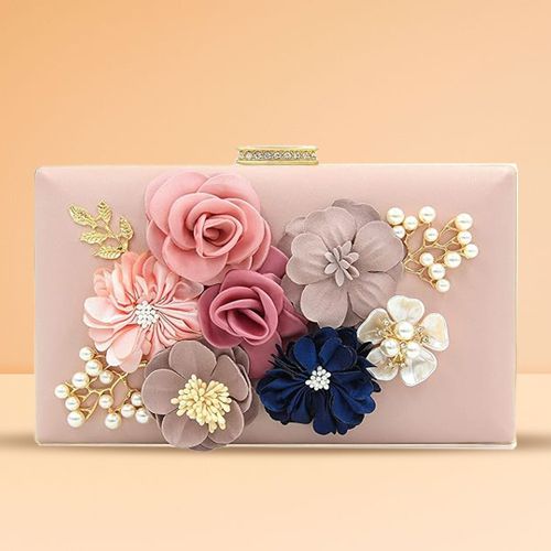 Chic Women Floral Party Clutch