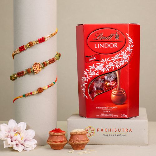 Divine Rakhi N Lindt Chocolate Treat