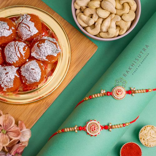 Punjabi Festive Rakhi Gift Set