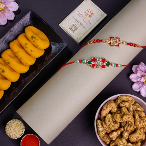 Divine Rakhis with Festive Sweets