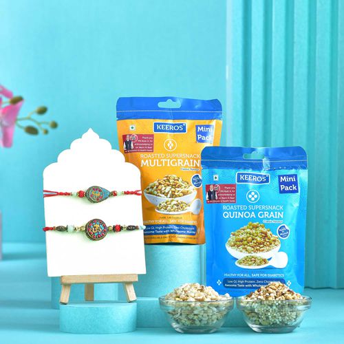 Heartfelt Rakhis N Wellness Snacks Combo